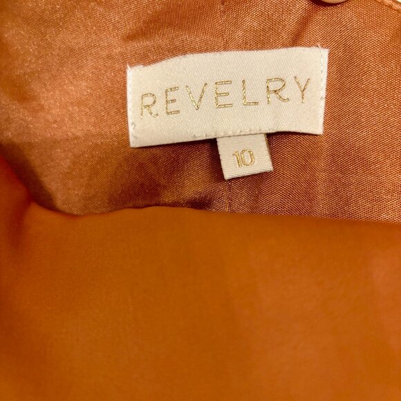 Revelry Jade Satin Dress | Copper - 725 - Picture 4 of 6